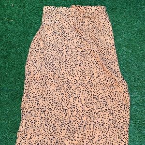 Leopard Printed Midi Skirt